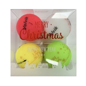 Piłki Volvik   X-mas Pack 4 piłeczki VIVID