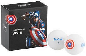 Piłki Volvik Vivid Captain America 4 szt.