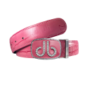 10 of PINK  CROCODILE Texture LEATHER BELT WITH Druh Db Diamante Pink Buckle,.png
