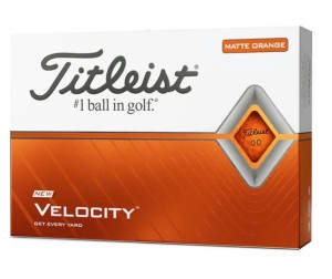 Piłki Titleist Velocity Matte Orange