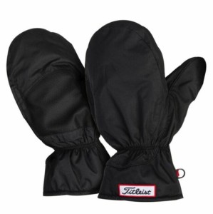 Rękawice Zimowe Titleist Cart Mitts Czarne, Para